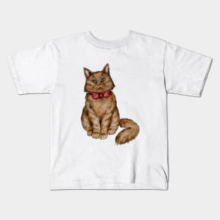 Cat with bow tie Kids T-Shirt